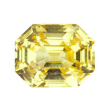 1.59 ct Vivid Yellow Sapphire Emerald Cut Natural Unheated