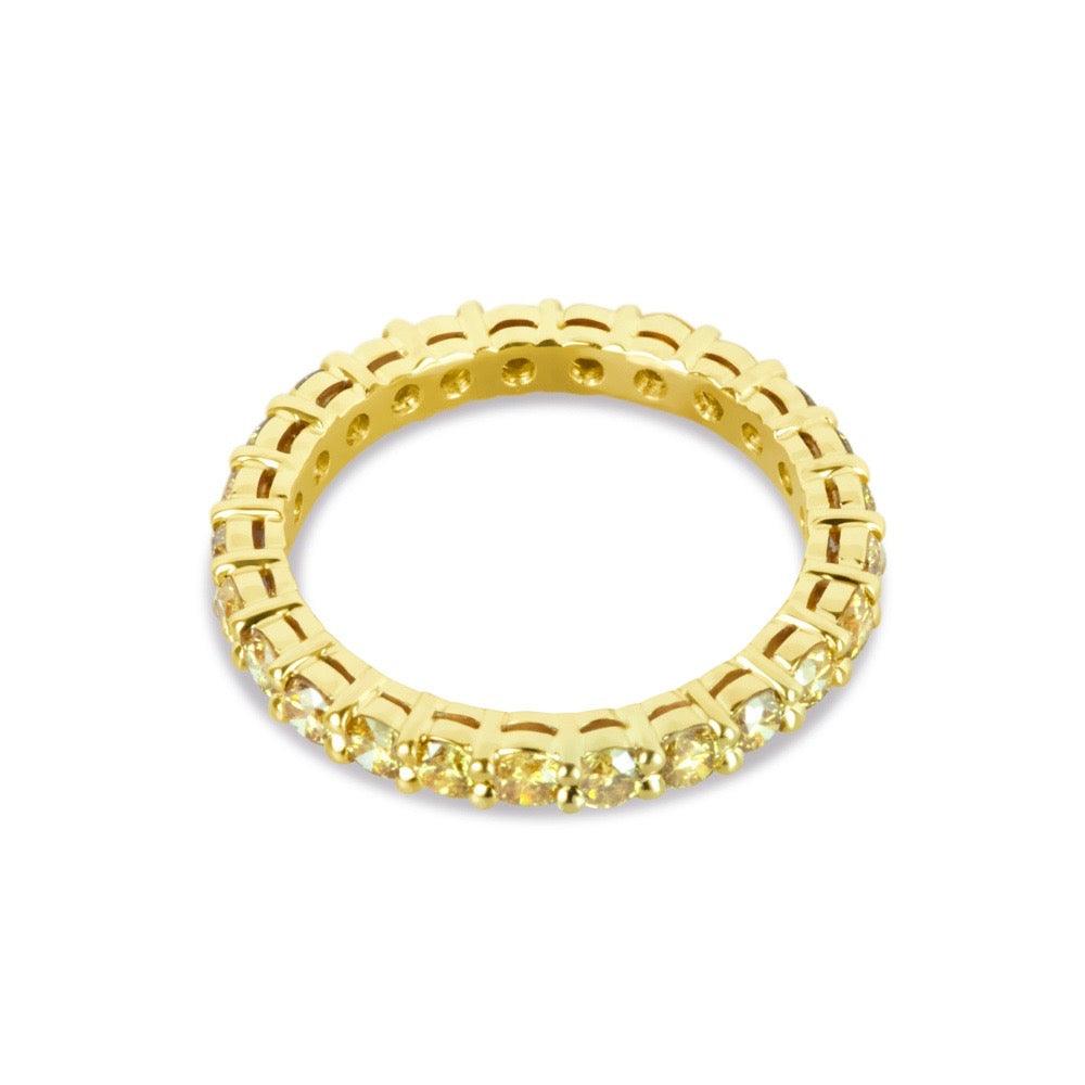 Yellow Diamond Eternity Ring 18k Yellow Gold