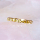 Yellow Diamond Eternity Ring 18k Yellow Gold