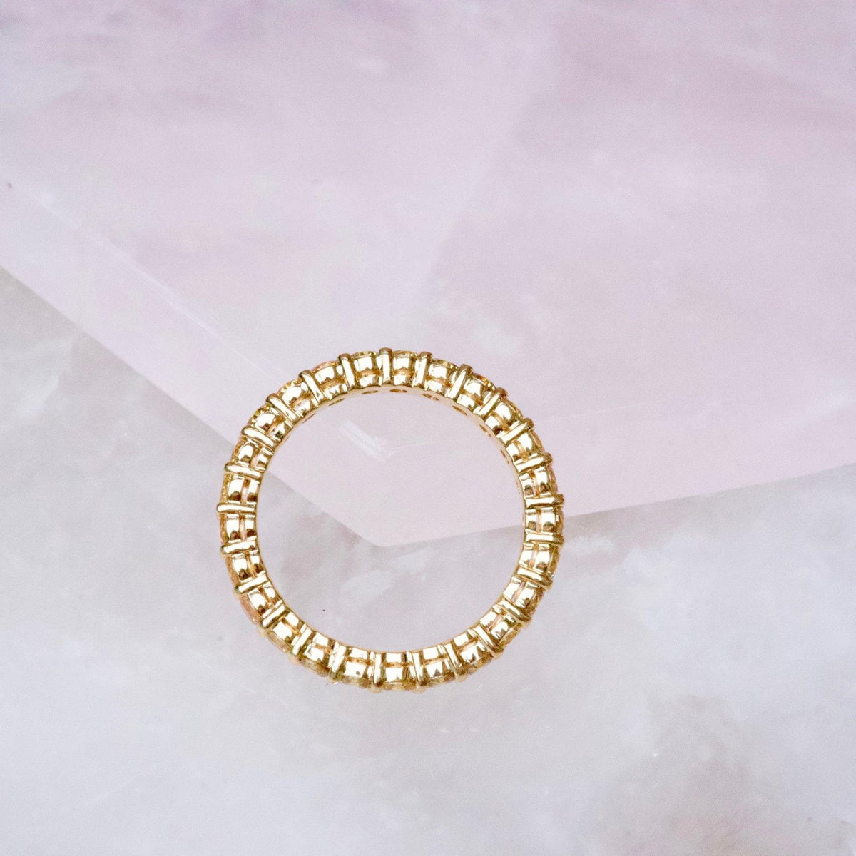 Yellow Diamond Eternity Ring 18k Yellow Gold