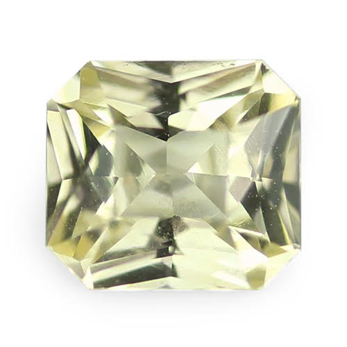 0.78	ct Yellow Radiant Cut Natural Unheated Sapphire