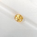 Yellow Sapphire Yellow Gold Solitaire Engagement Ring
