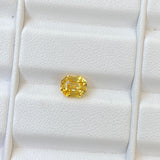 1.59 ct Vivid Yellow Sapphire Emerald Cut Natural Unheated