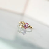 Toi-et-Moi Yellow and Pink Sapphire Ring