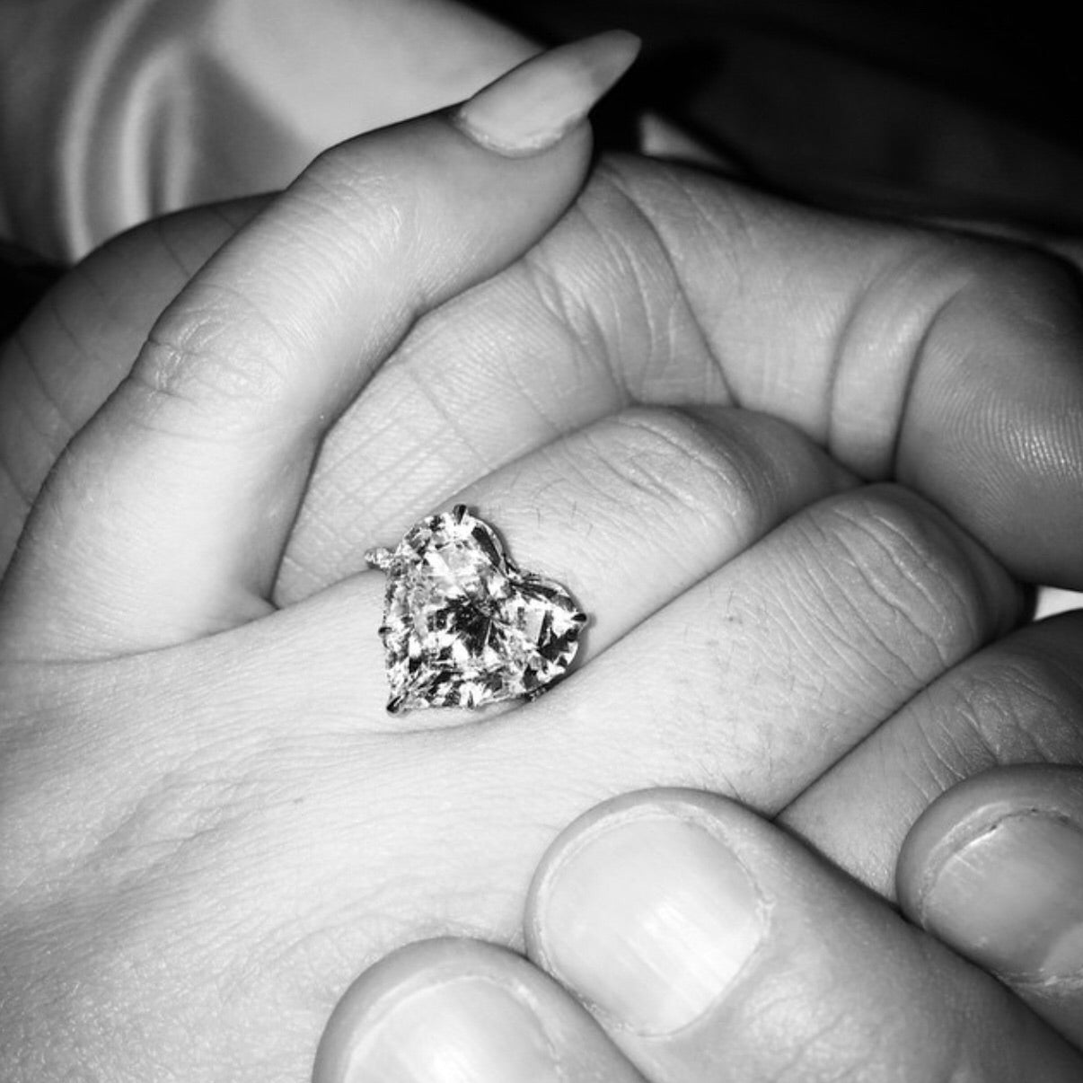 HEART SHAPE DIAMOND ENGAGEMENT RING - LADY GAGA