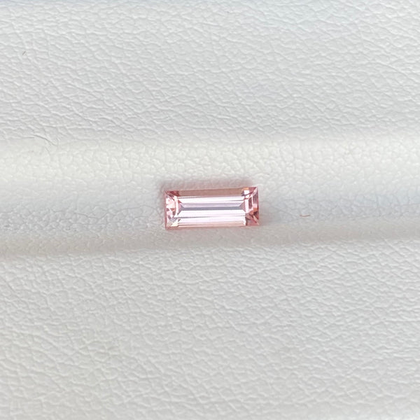 0.41 ct Padparadscha Sapphire Baguette Cut Natural Heated Gems
