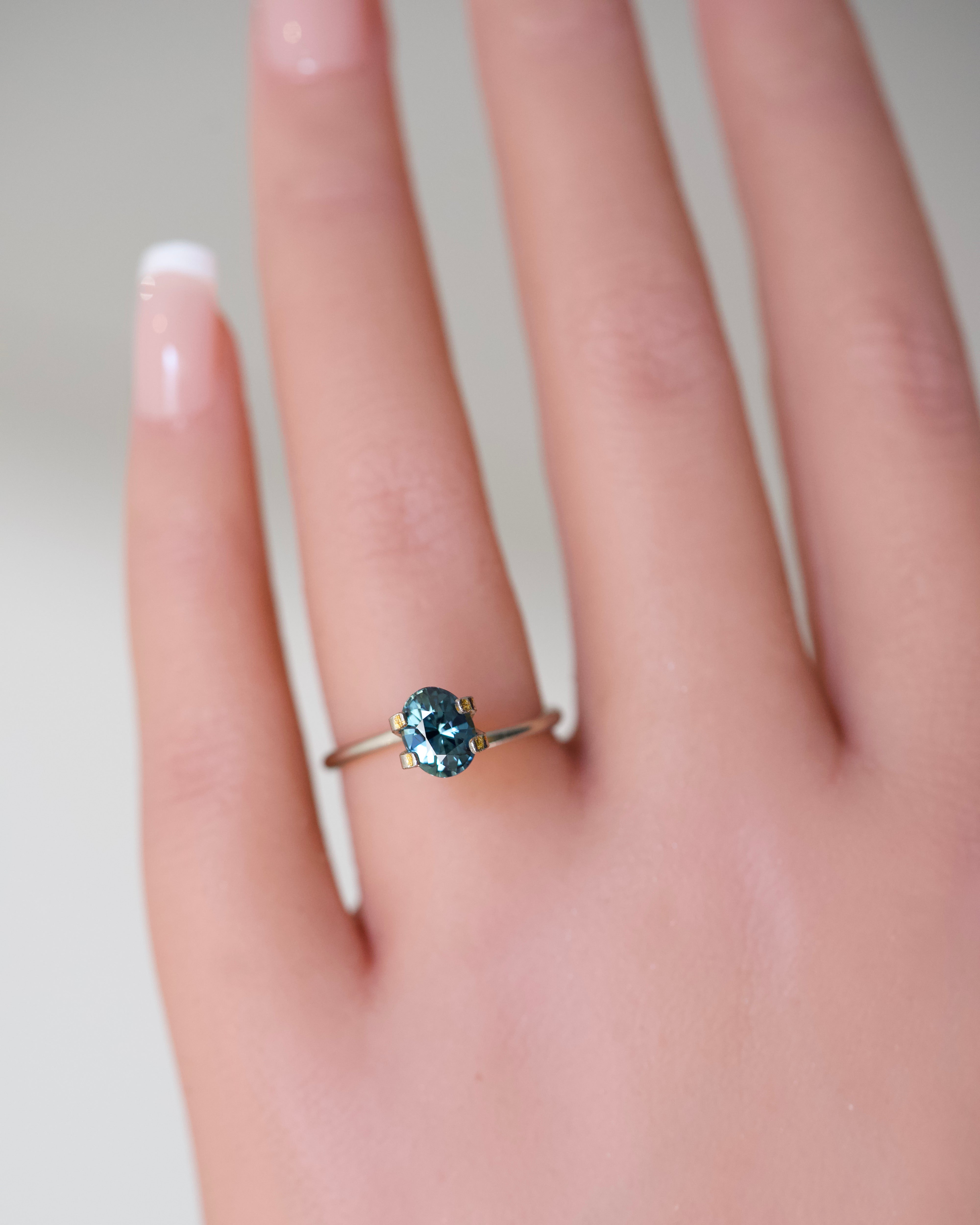 1.27 bluish green mixed cut madagascar sapphire