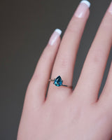 1.52 ct Bluish Green Pear Madagascar Sapphire