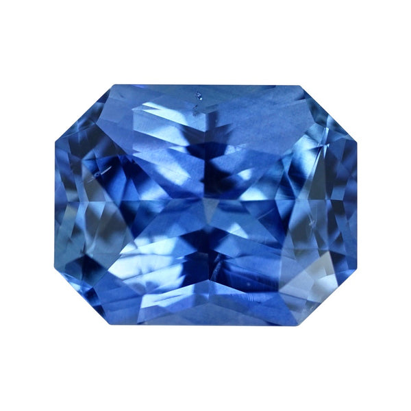 2.03 ct Cornflower Blue Sapphire Radiant Cut Natural Heated Gems