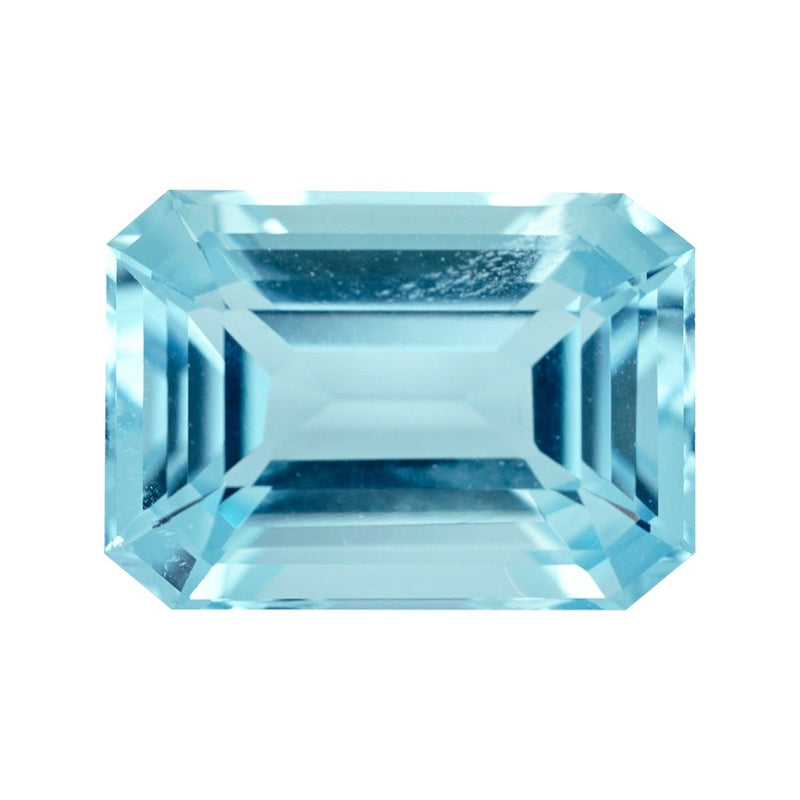 2.55 ct Aquamarine Emerald Cut Natural Sapphire Gemstones