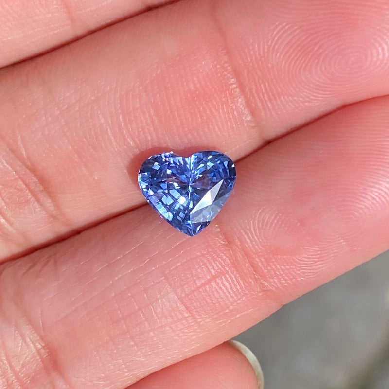 2.57 ct Ceylon Blue Sapphire Heart Natural Unheated