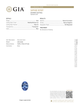 4.04 ct Blue Oval Cut Natural Sapphire GIA Unheated Gem