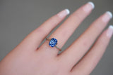 3.36 ct Blue Sapphire Emerald Cut Natural Unheated GIA Certified Gems