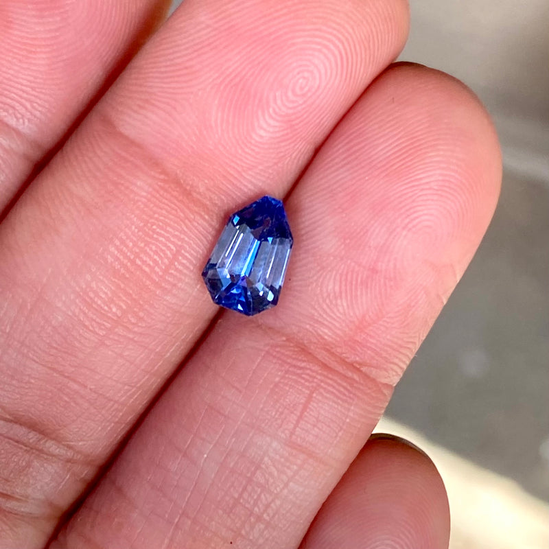 1.72 ct Ceylon Blue Sapphire Fancy Cut Natural Heated