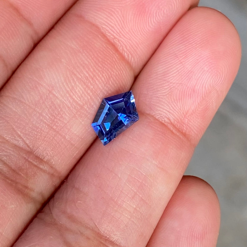 1.56 ct Ceylon Vivid Blue Sapphire Fancy Cut Natural Heated Gems