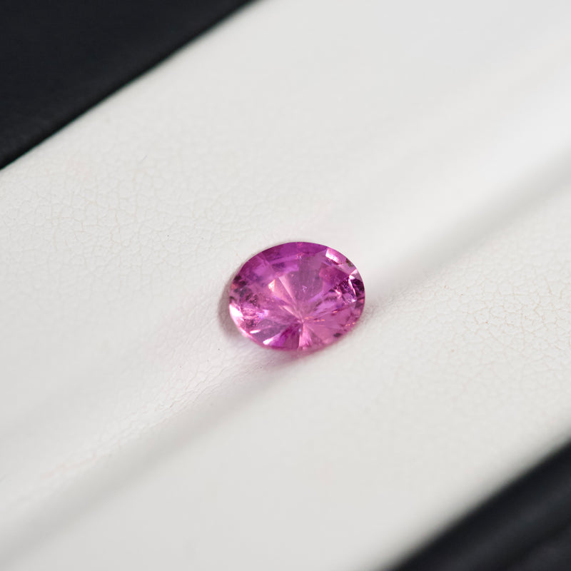 1.86 ct Vivid Pink Oval Cut Natural Unheated Sapphire