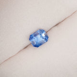 2.36 ct Bi Colour Blue Sapphire Emerald Cut Natural Heated Ceylon