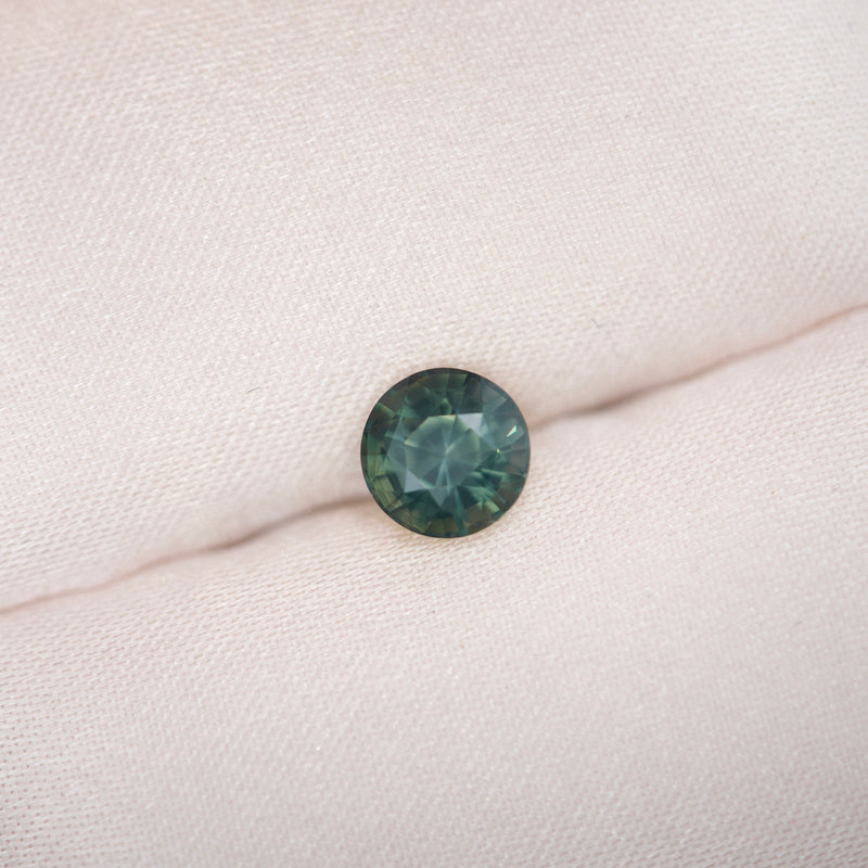 1.88 ct Green Sapphire Round Natural Unheated Madagascar