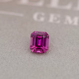 1.53 ct Vivid Pink Sapphire Emerald Cut Natural Unheated Madagascar