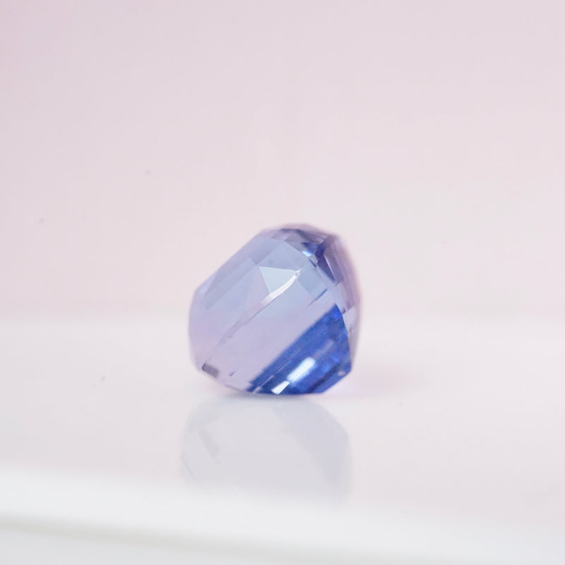 3.25 ct Deep Cornflower Blue Cushion Cut Sapphire Unheated Sri Lanka