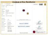 6.12 ct Purplish Red Cushion Ceylon Garnet Gem