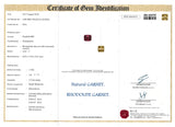 7.01 ctw Purplish Red Emerald Cut Ceylon Garnet Gem