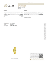 3.07 ct Yellow Sapphire Marquise GIA Unheated | Certified Gemstone