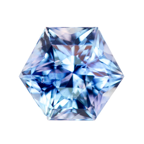 2.11 ct Hexagon Cut Blue Sapphire Ceylon Heated Gemstone