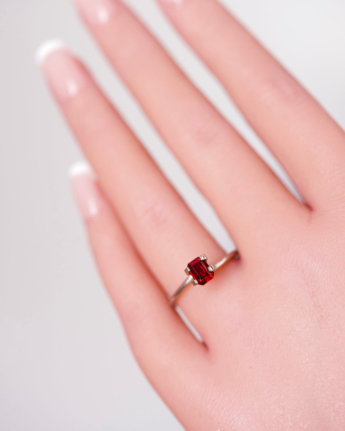 1.01 ct Red Ruby GIA Certified Heated Emerald Cut Gem