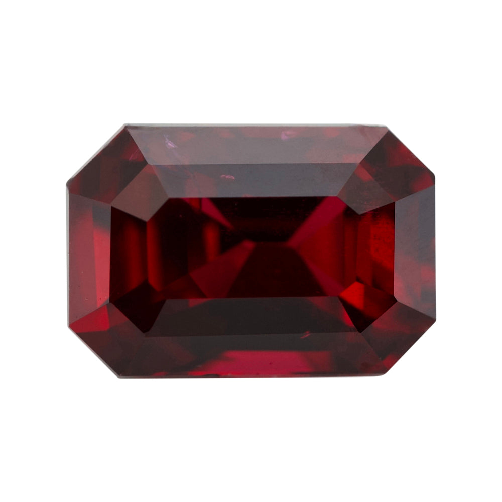 2.01 ct Red Ruby GIA Certified Heated Emerald Cut Gem