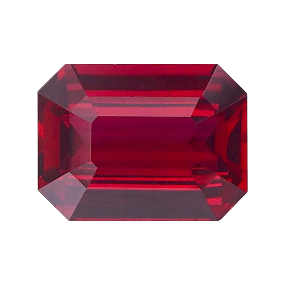 1.02 ct Red Ruby GIA Certified Heated Emerald  Cut Gem