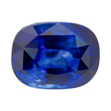 3.70 ct Royal Blue Cushion Sapphire GIA Heated Gem Ceylon