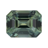 1.24 ct unheated Green Emerald Cut Madagascar Sapphire Gem