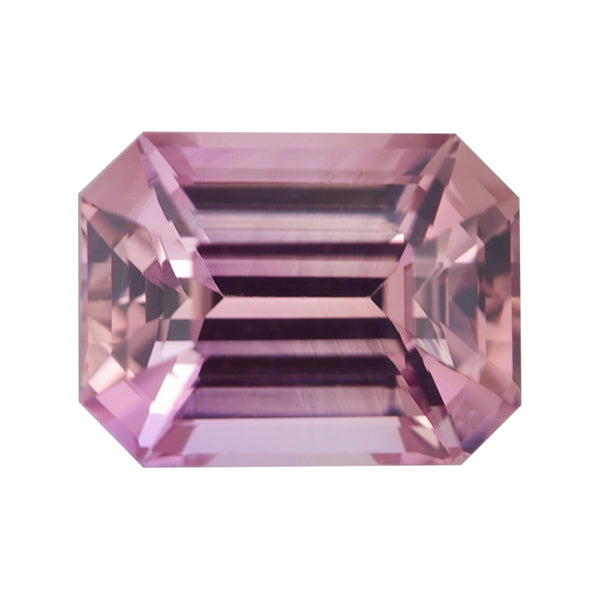 1.64 ct Orangish Pink Emerald Cut Ceylon Sapphire Unheated Gemstone