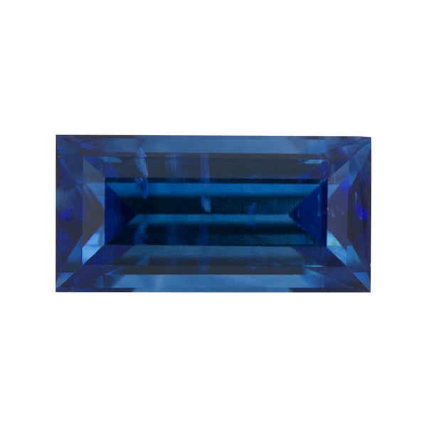 1.53 ct Blue Emerald Cut Ceylon Sapphire Heated Gem