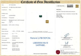 1.16 ct Teal Emerald Cut Madagascar Sapphire Heated Gem