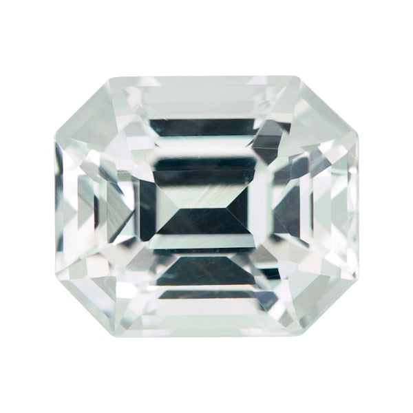 1.71 ct Colourless Emerald Cut Ceylon Sapphire Heated Gem