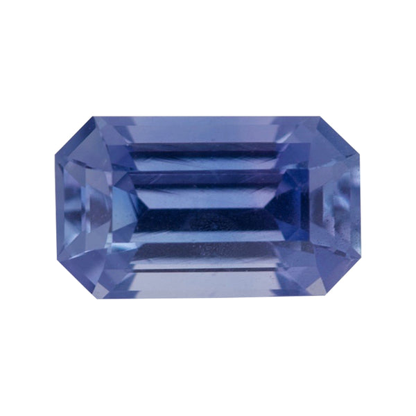 0.49 ct Blue Emerald Cut Ceylon Sapphire