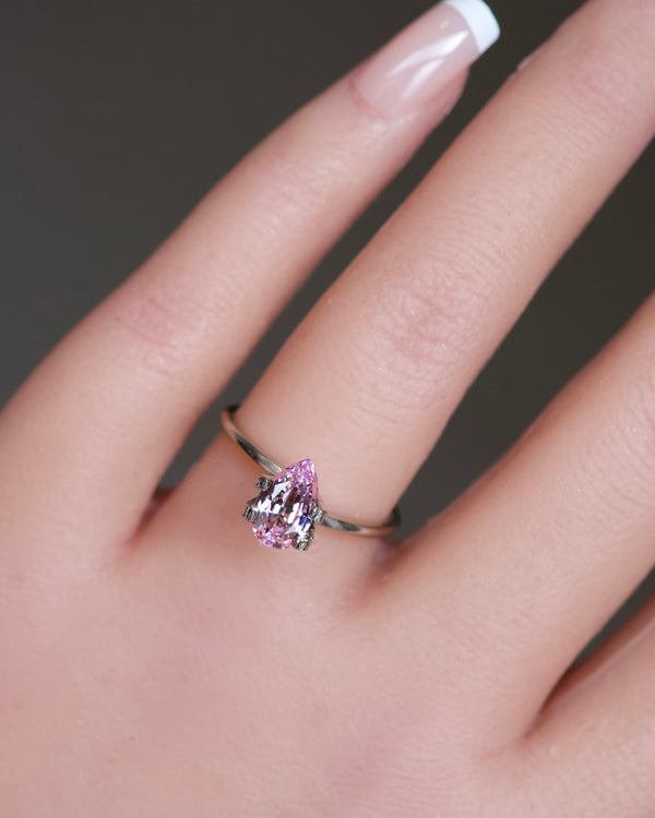 1.51 ct Pink Pear Ceylon Sapphire Heated Gem