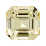 1.37 ct Yellow Square Emerald Cut Ceylon Sapphire Unheated Gemstone