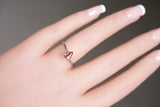 1.01 ct Sunset Padparadscha Pear Madagascar Sapphire Heated Gemstone