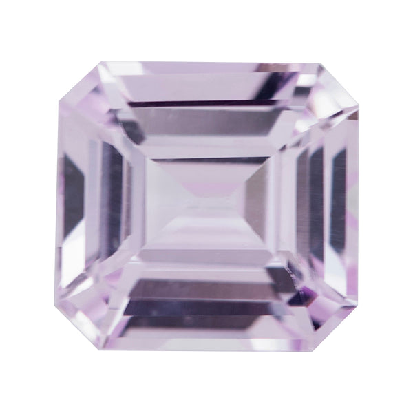 1.28 ct Light Violetish Pink Square Emerald Cut Ceylon Sapphire Heated Gemstone