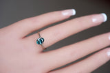 1.55 ct Bluish Green Oval Madagascar Sapphire Heated Gem