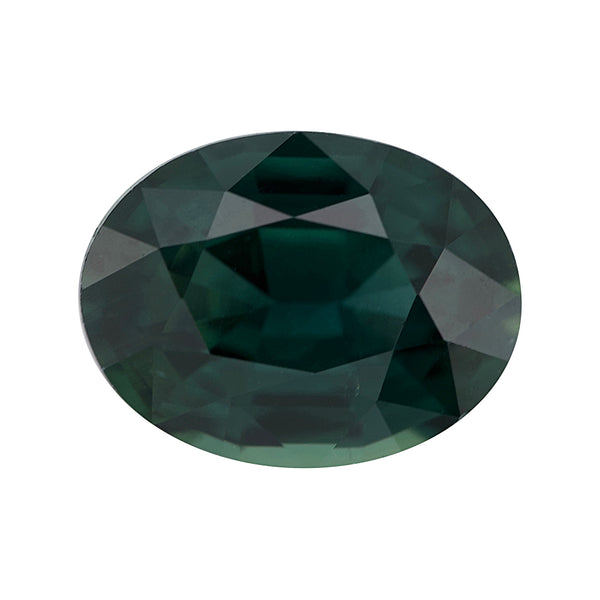 1.65 ct Bluish Green Oval Madagascar Sapphire Heated Gemstone