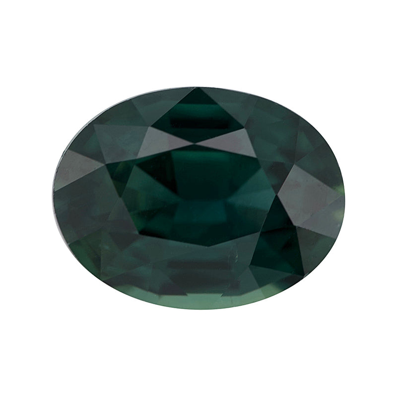 1.65 ct Bluish Green Oval Madagascar Sapphire Heated Gemstone
