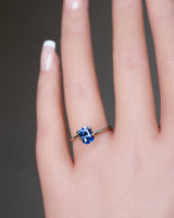 Blue Cushion Ceylon Sapphire Unheated Gemstone