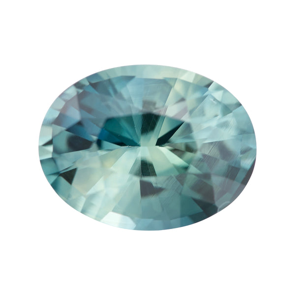 Bluish Green Oval Madagascar Sapphire Unheated Gem