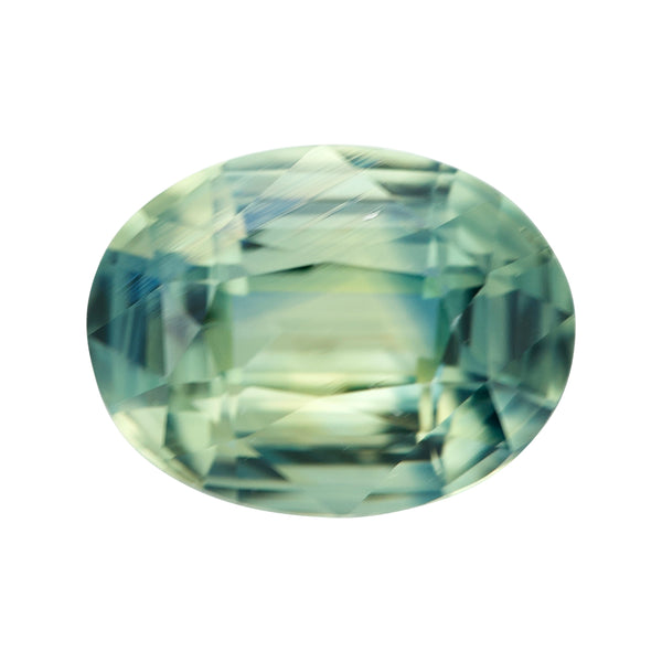 Bluish Green Oval Madagascar Sapphire Unheated Gem