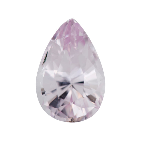 Light Violetish Pink Pear Ceylon Sapphire Unheated Gem