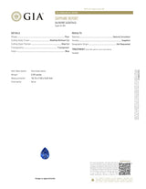 2.99 ct Blue Pear Ceylon Sapphire Heated Gem
